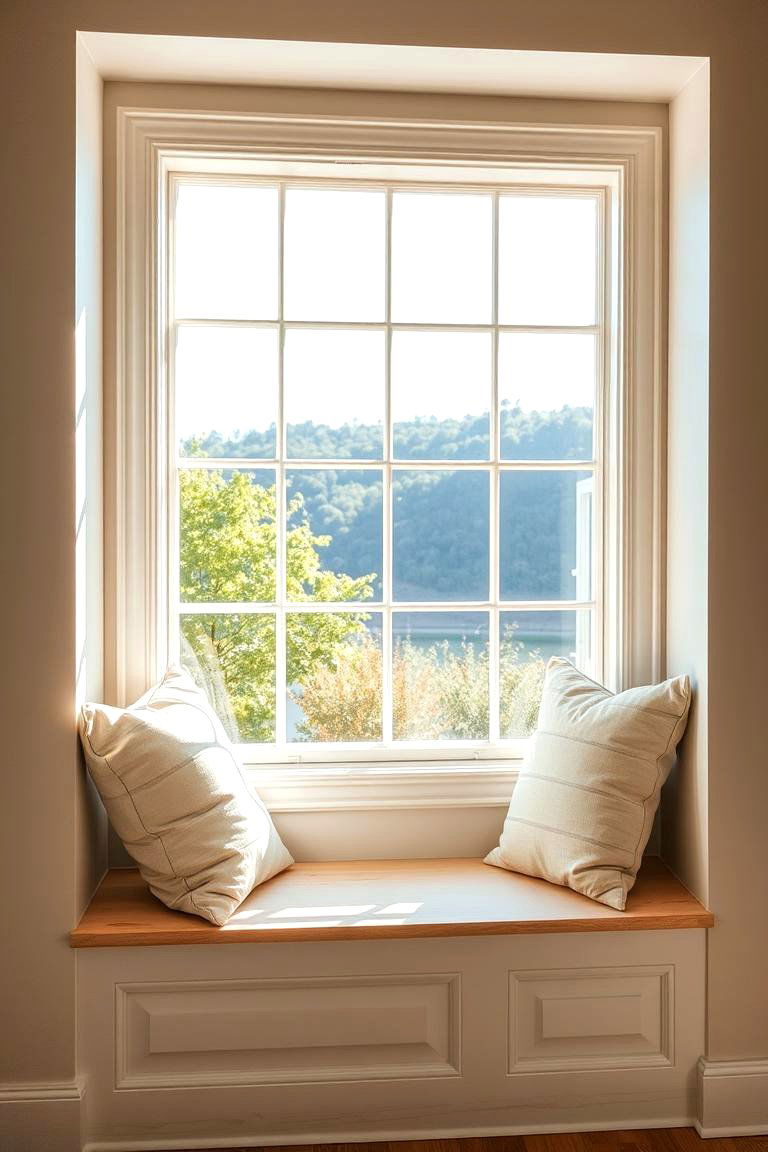 Window Nook with Built In Bench - 24 Bedroom Seating Area Ideas
