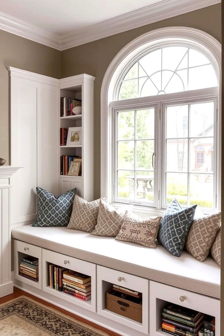 Window Seat with Storage - 24 Bay Window Ideas