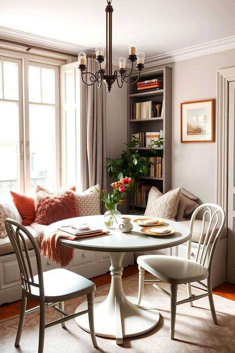 Window Seats for Added Functionality - 24 Parisian Dining Room Ideas