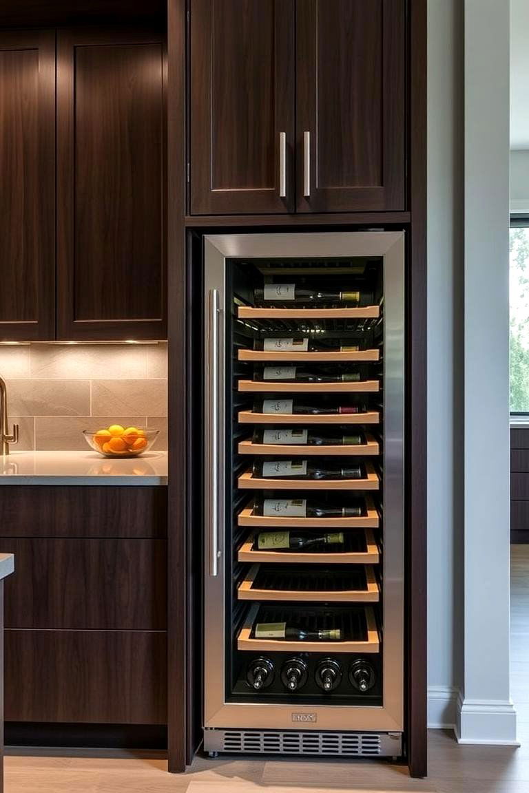 Wine Fridge - 24 Luxury Kitchen Ideas
