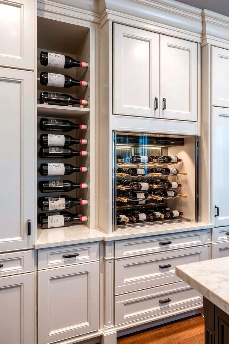 Wine Rack Storage - 24 Luxury Kitchen Ideas