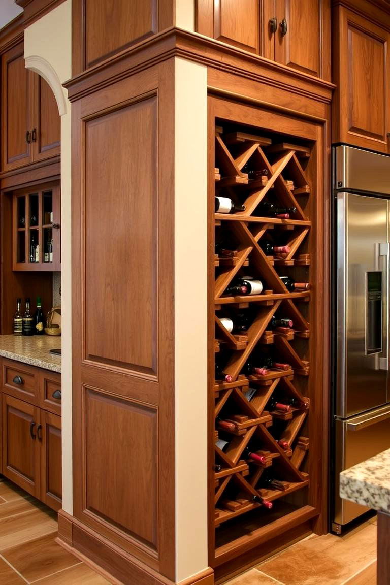 Wine Storage Solutions - 24 Tuscan Kitchen Design Ideas
