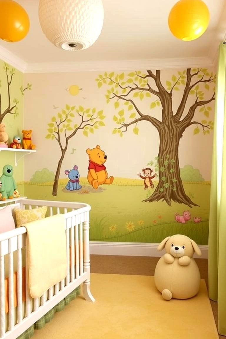 Winnie the Pooh Cozy Corner - 24 Disney Nursery Ideas