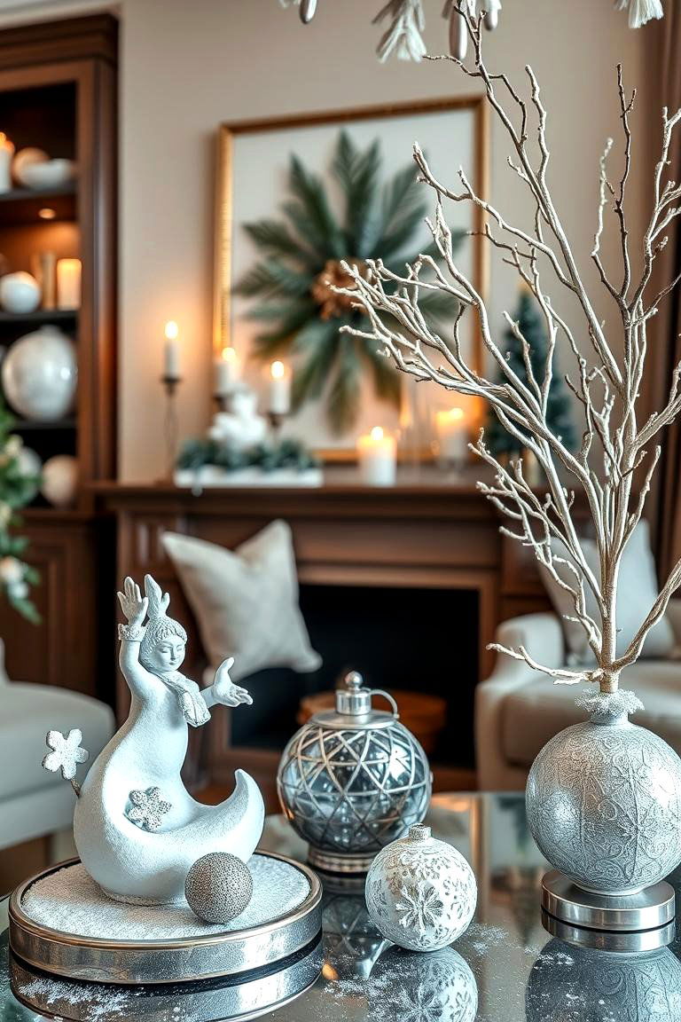 Winter Themed Accent Pieces - 24 frozen room decor ideas