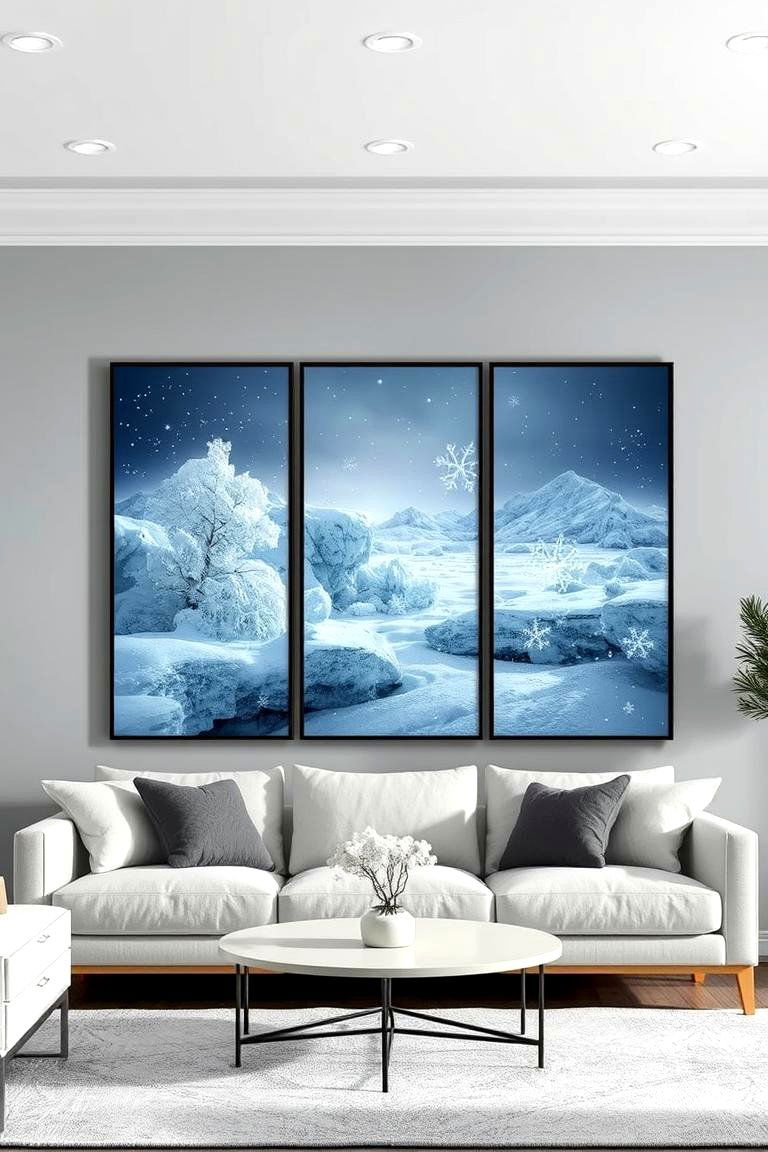 Winter Wonderland Wall Art - 24 frozen room decor ideas