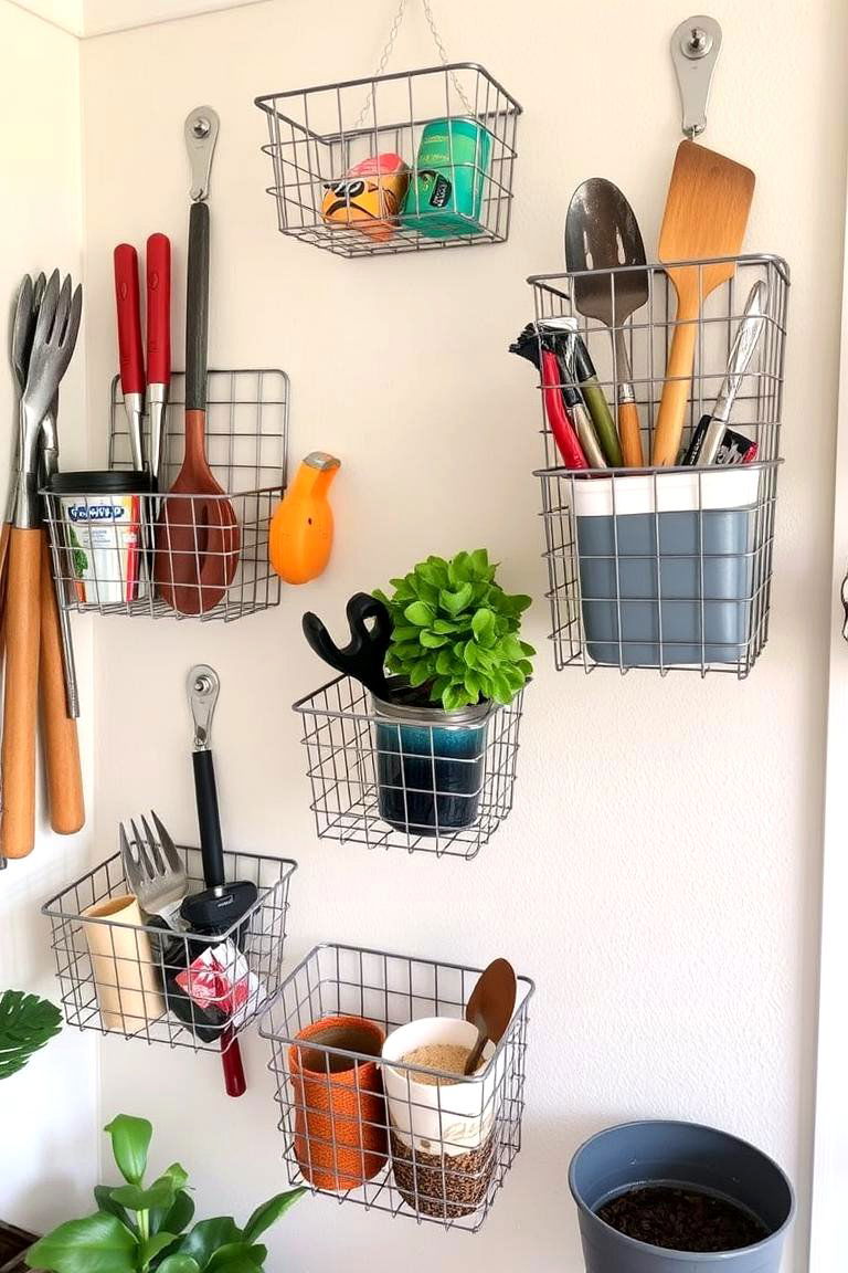 Wire Basket Storage - 24 Garage Storage Ideas