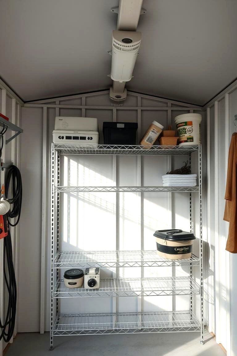 Wire Shelving Racks - 24 Shed Shelving Ideas