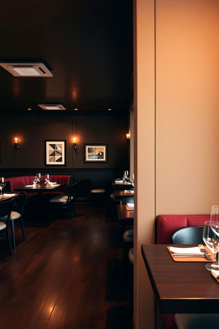 With Cozy Dining Under Dark Wood Flooring - 24 dark wood floor dining room ideas