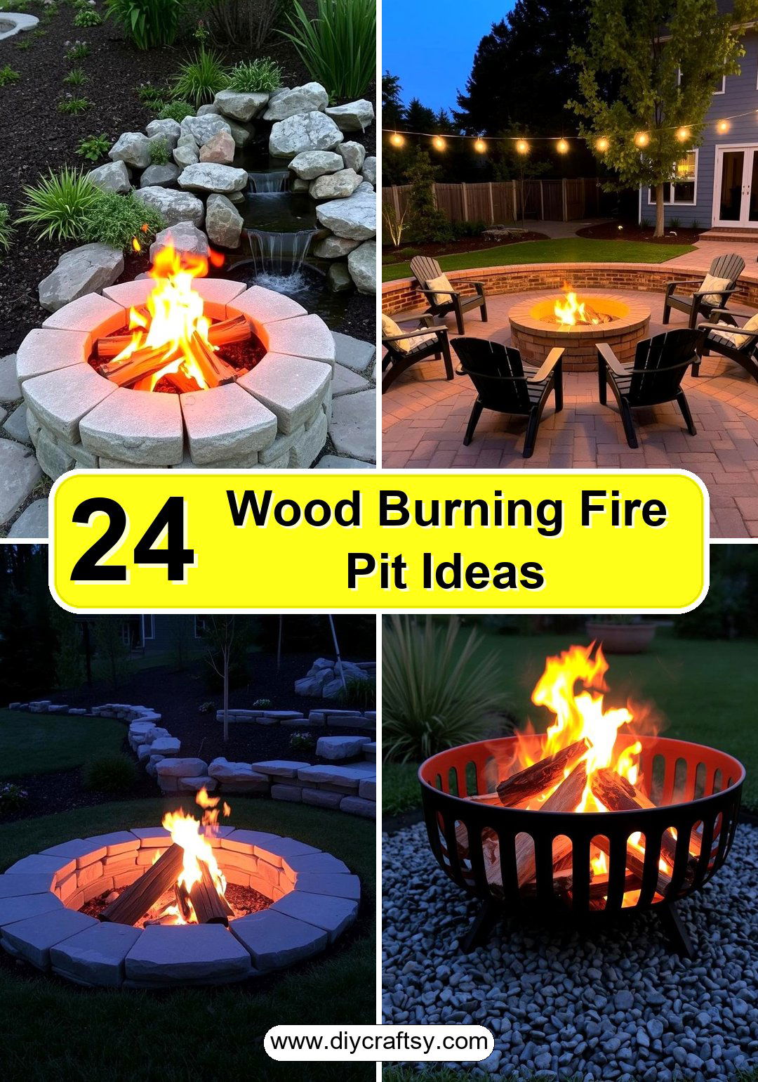 Wood Burning Fire Pit Ideas