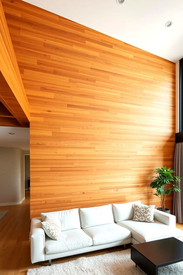 Wood Ceiling Accent Wall Overhead - 24 Wood Ceiling Ideas