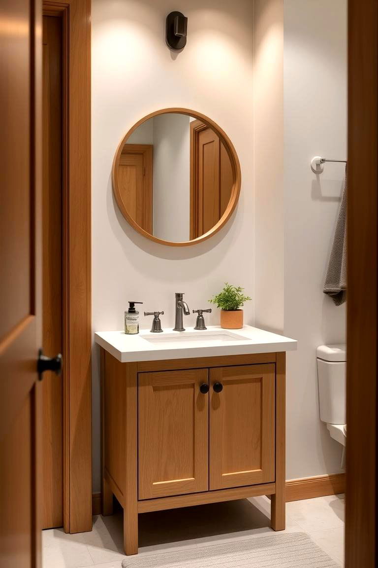 Wood Elements for Warmth - 24 Neutral Bathroom Ideas