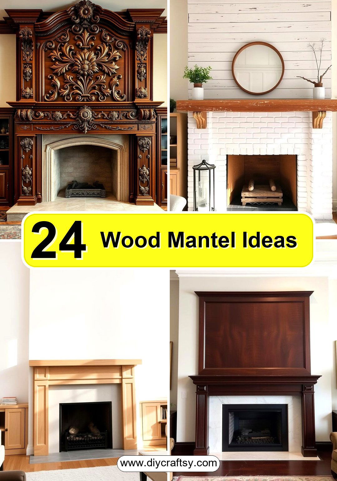 Wood Mantel Ideas
