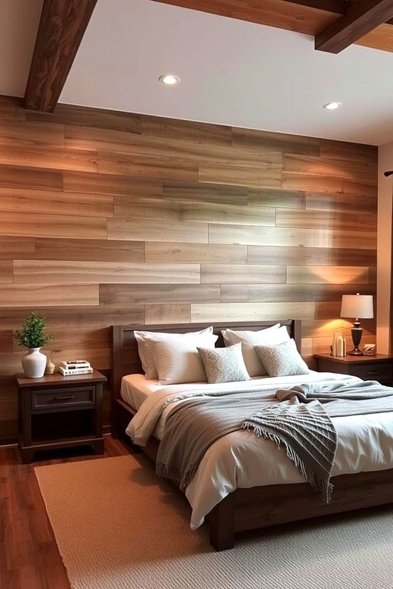 Wood Paneling - 24 Bedroom Accent Wall Ideas