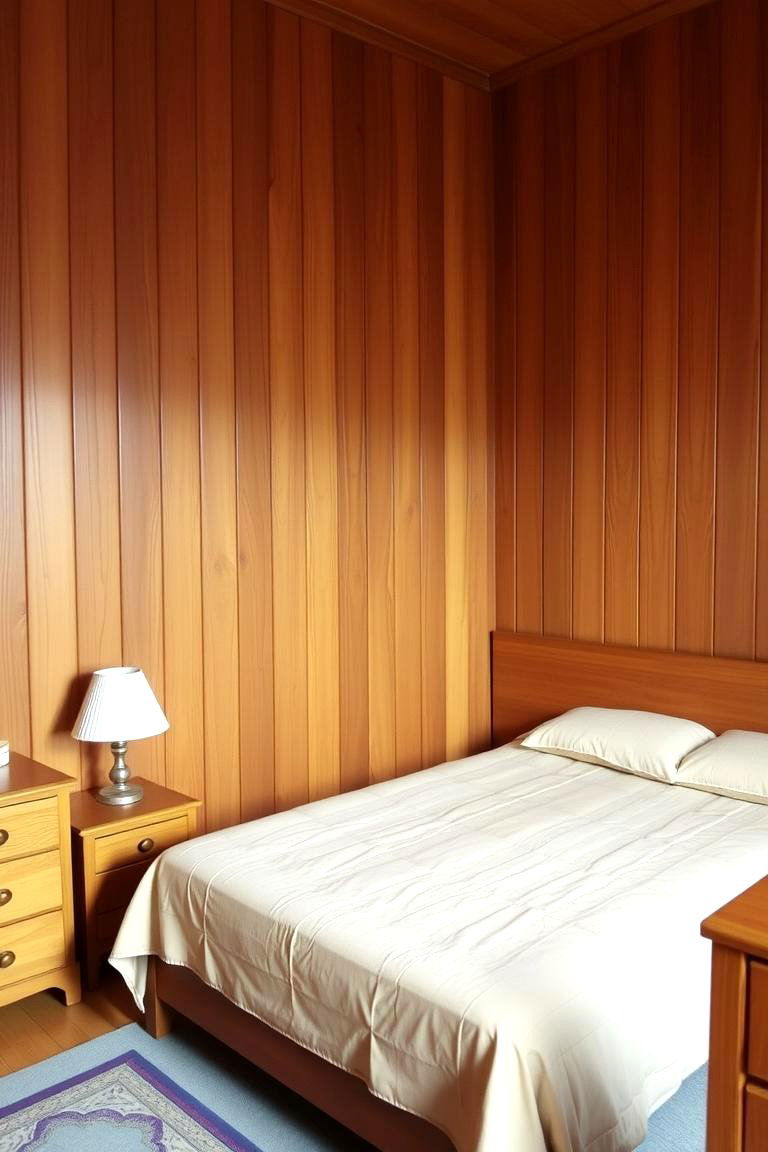 Wood Paneling and Walls - 24 70s Bedroom Decor Ideas