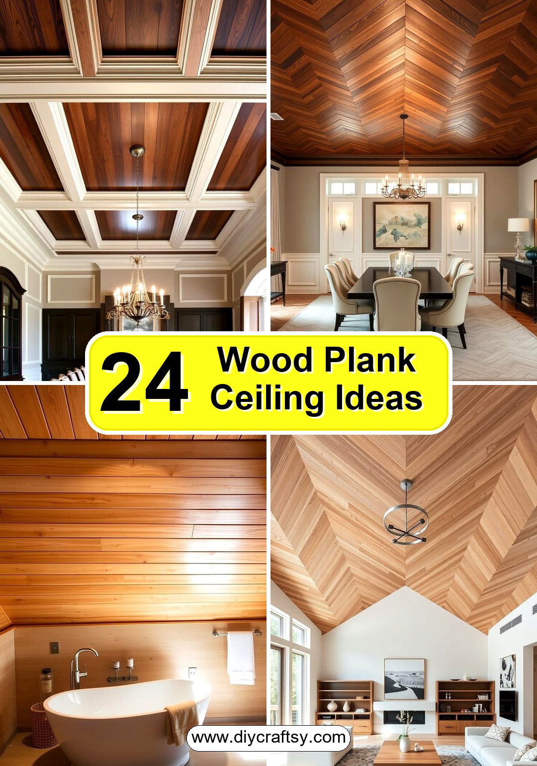 Wood Plank Ceiling Ideas