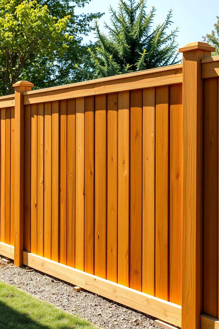Wood Privacy Fence - 24 Types of Fences