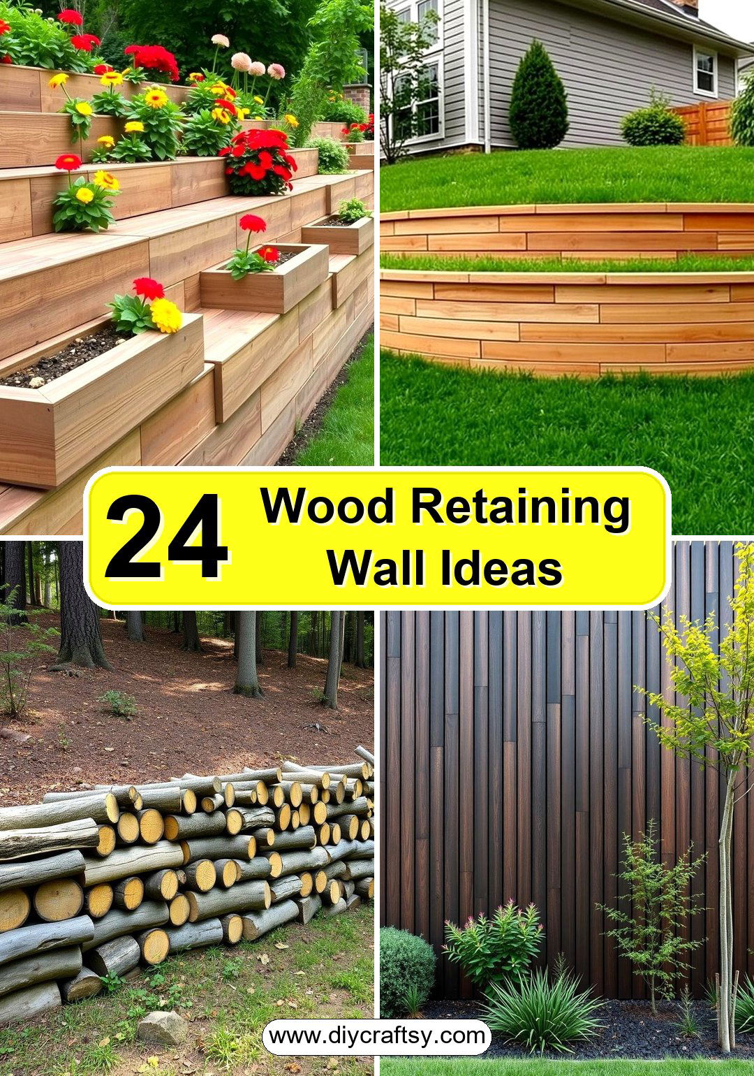 Wood Retaining Wall Ideas