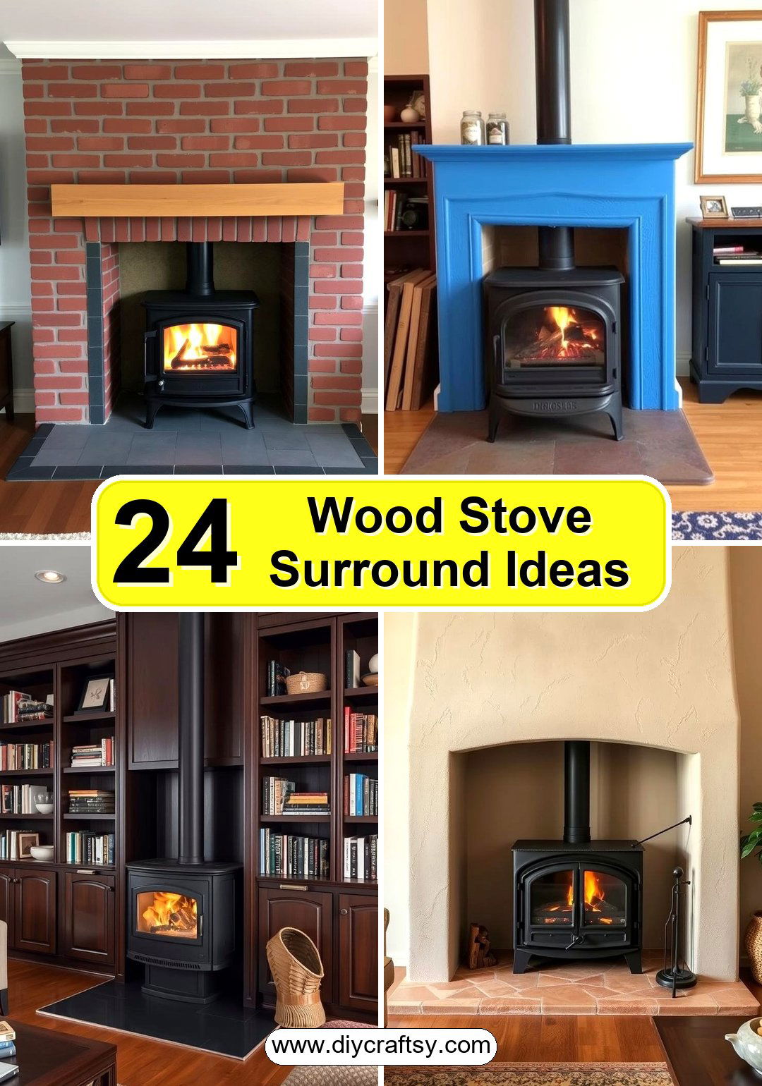 Wood Stove Surround Ideas