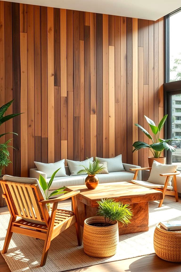 Wooden Accents - 24 70s Living Room Ideas