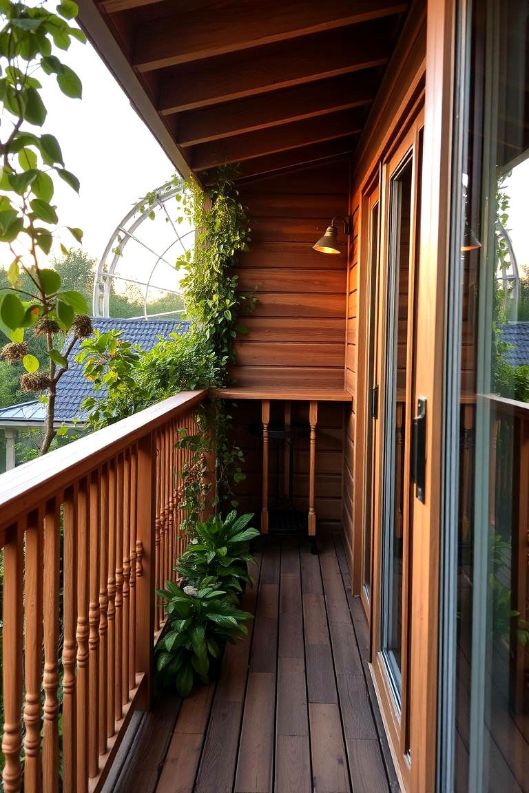 Wooden Balcony Railings - 24 Balcony Railing Design Ideas