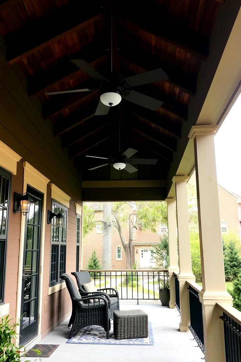 Wooden Beams and Ceiling Details - 24 spanish style front porch ideas