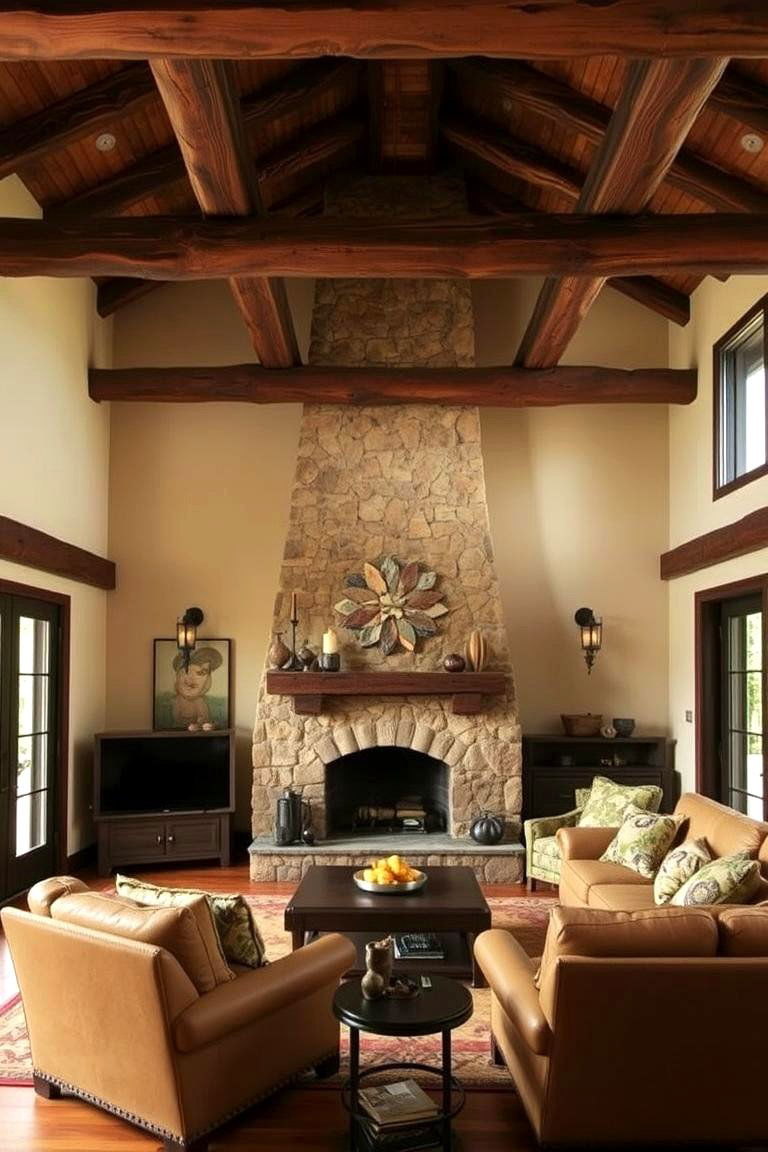 Wooden Beams and Ceilings - 24 Southwestern Decor Ideas