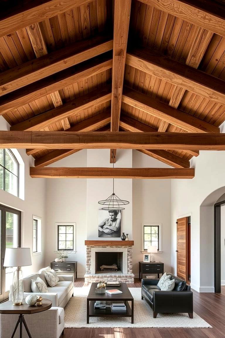 Wooden Beams - 24 Accent Ceiling Ideas