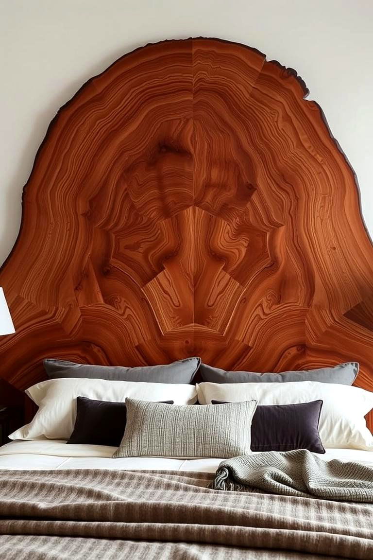 Wooden Headboard Statement - 24 Hunting Bedroom Ideas