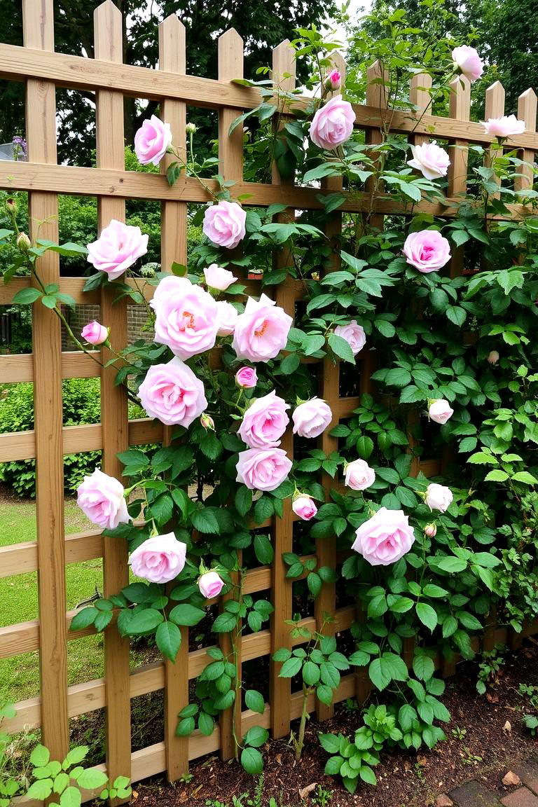 Wooden Lattice Fencing - 24 Outdoor Privacy Screen Ideas