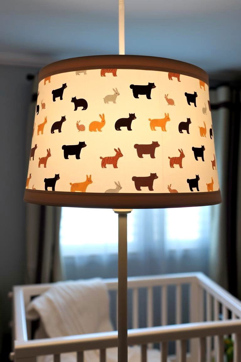 Woodland Creature Lampshade - 24 Woodland Nursery Ideas
