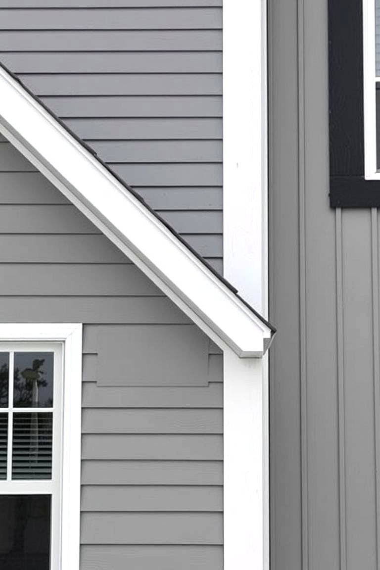 Working Well with Various Roofing Materials - 24 Grey House With Black Trim