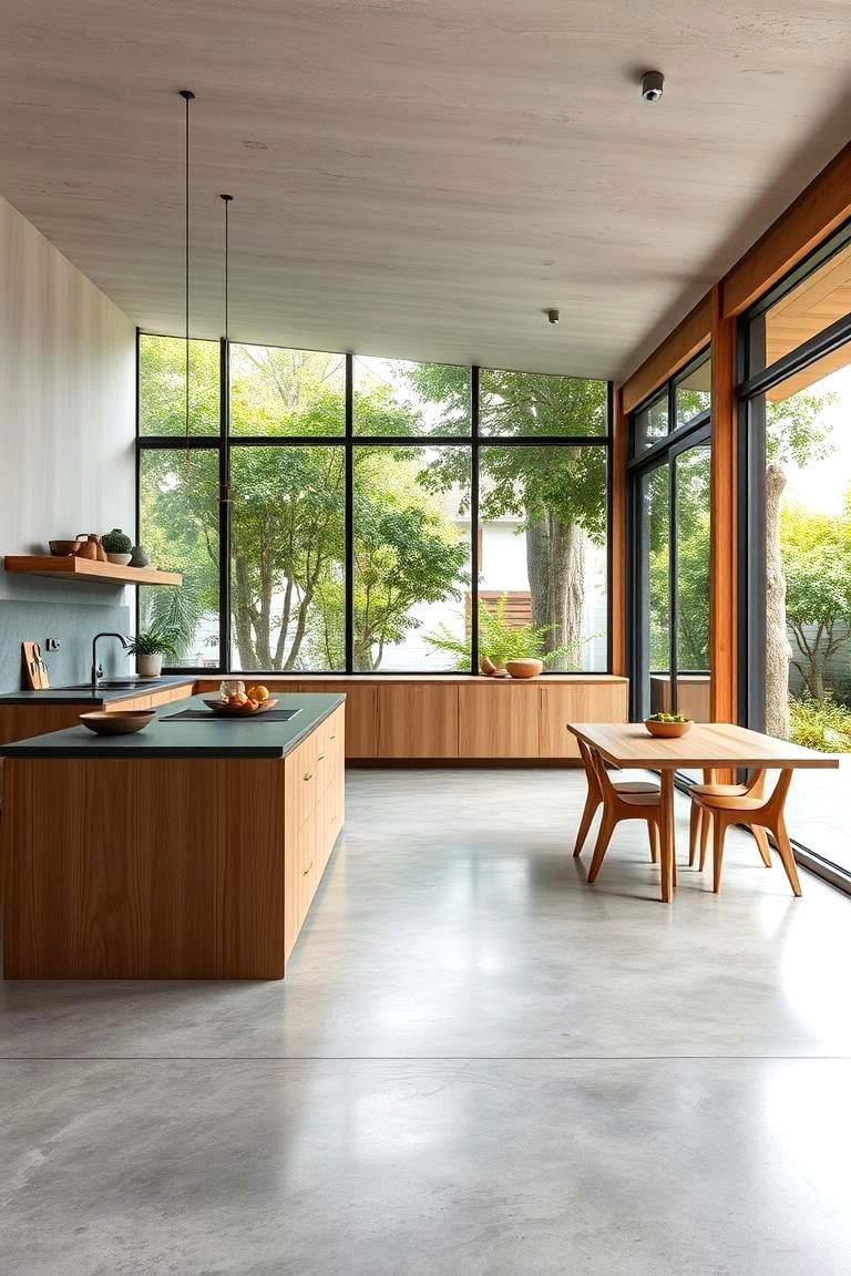 Woven Light Fixtures - 24 Organic Kitchen Design Ideas