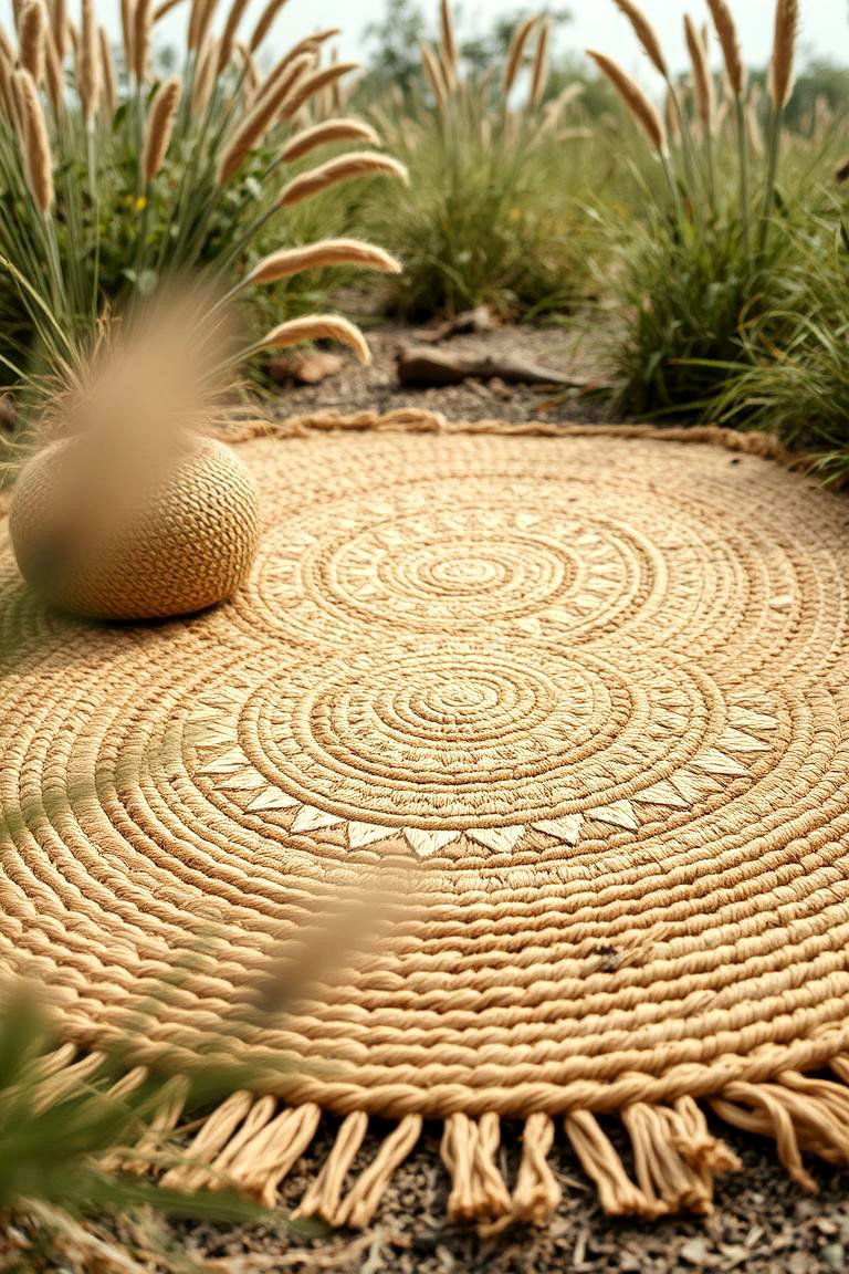 Woven Natural Fibers - 24 Boho Rug Ideas
