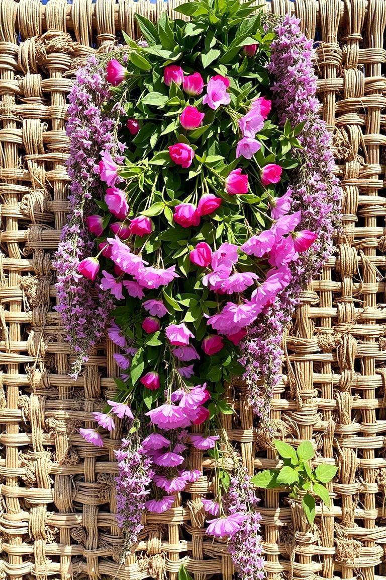 Woven Plant Panels - 24 Garden Wall Ideas