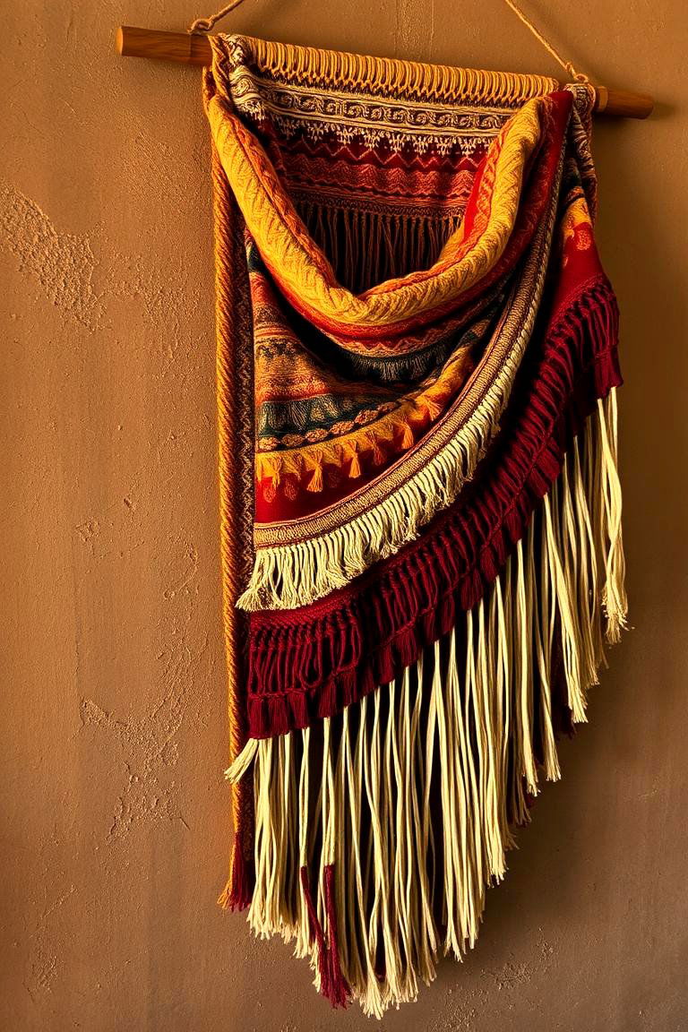 Woven Tapestry Accents - 24 Boho Wall Decor Ideas