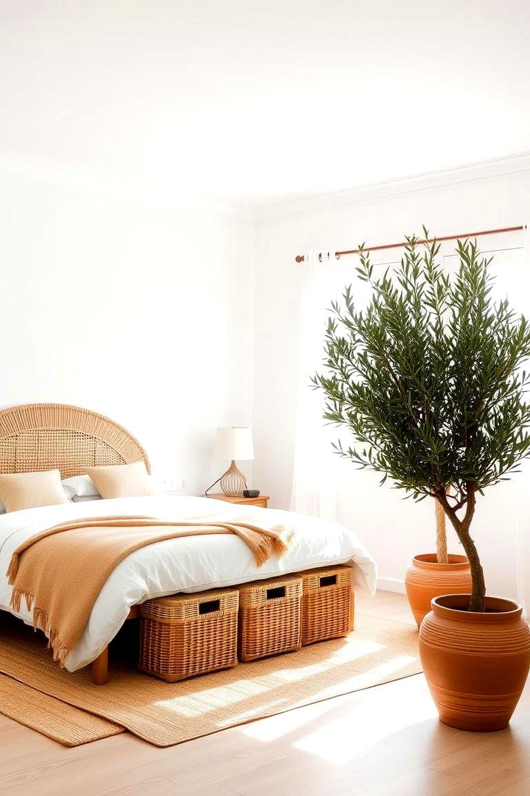 Woven Textures - 24 Mediterranean Bedroom Ideas