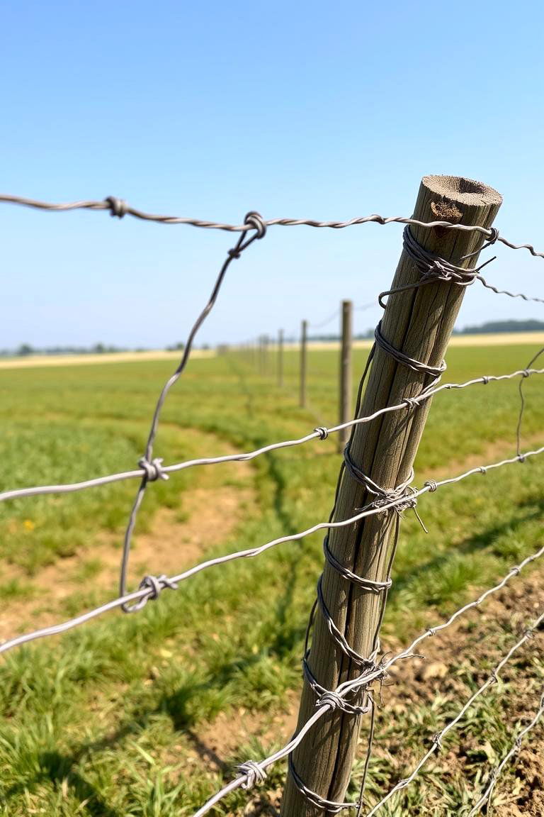 Woven Wire Fence - 24 Farm Fence Ideas