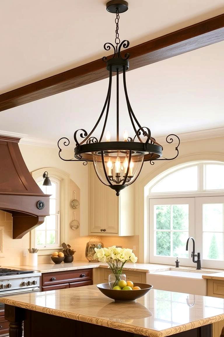 Wrought Iron Accents - 24 Tuscan Kitchen Design Ideas