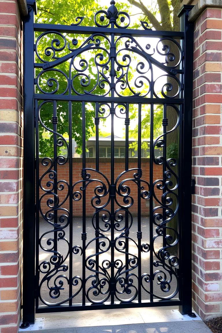 Wrought Iron Elegance - 24 Front Gate Ideas