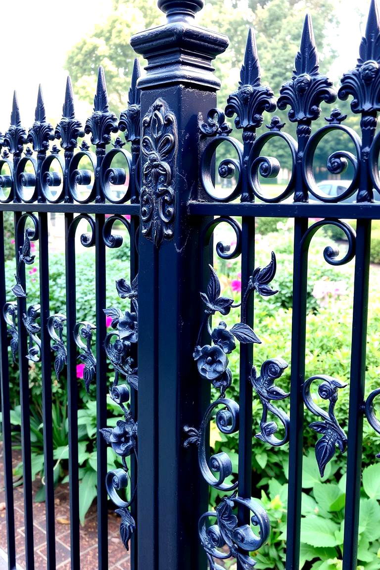 Wrought Iron Fence Art - 24 Fence Art Ideas