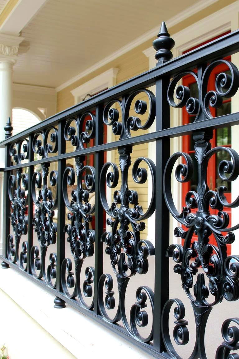 Wrought Iron Railings - 24 Porch Railing Ideas