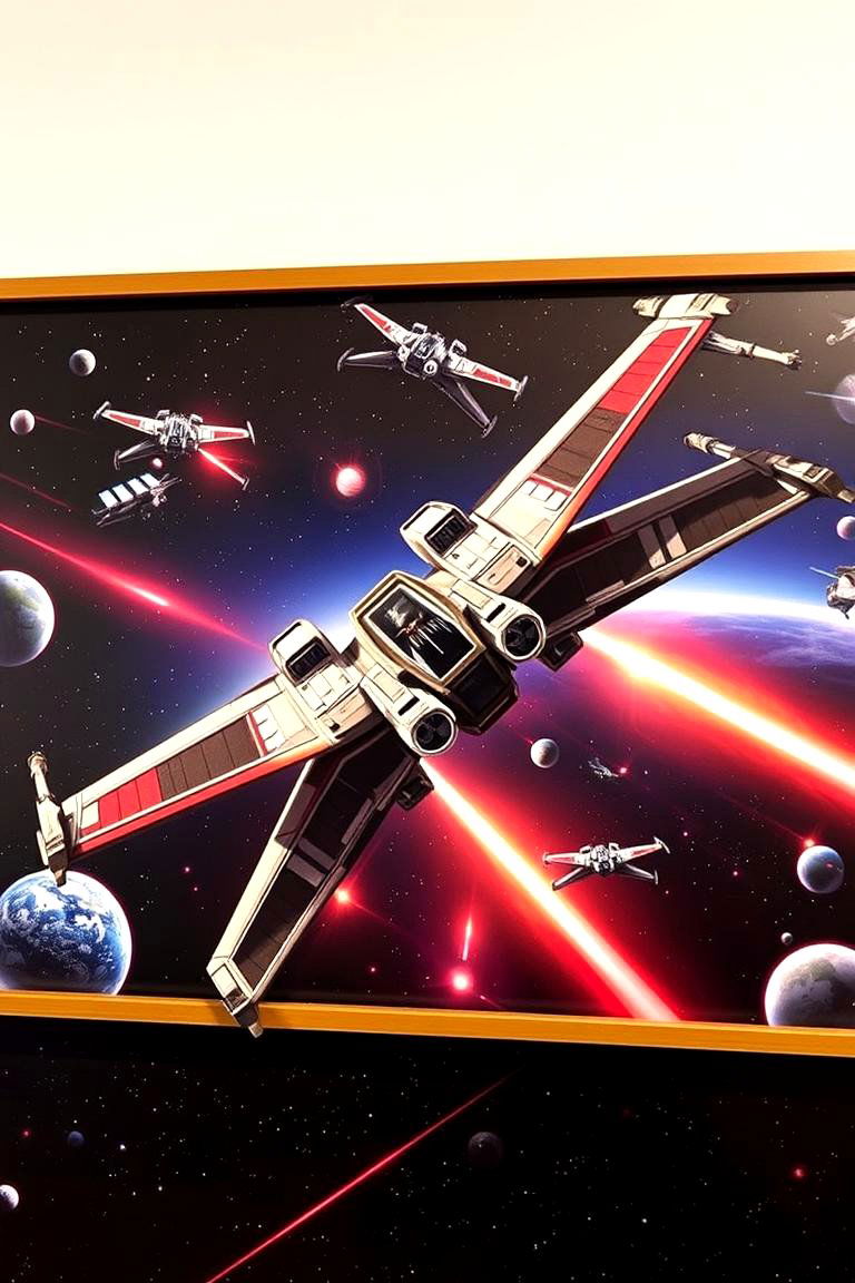 X Wing Wall Art - 24 Star Wars Nursery Ideas
