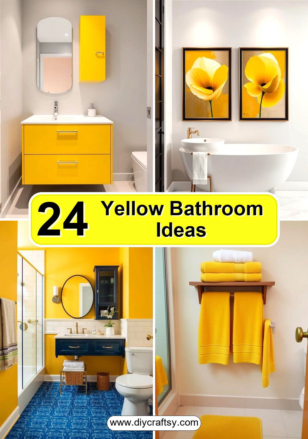 Yellow Bathroom Ideas