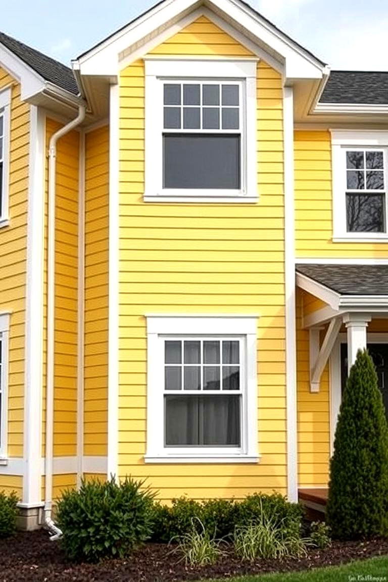 Yellow Board and Batten Siding - 24 Yellow Exterior Home Ideas