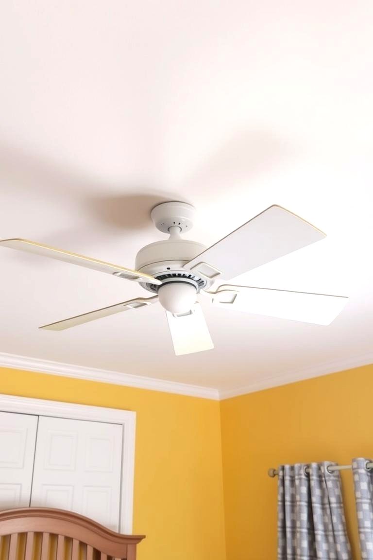 Yellow Ceiling Fan - 24 Yellow Nursery Ideas