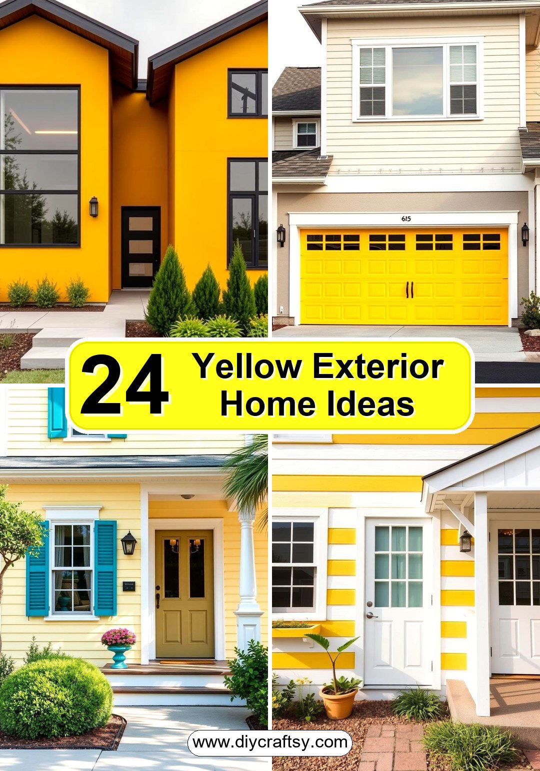 Yellow Exterior Home Ideas