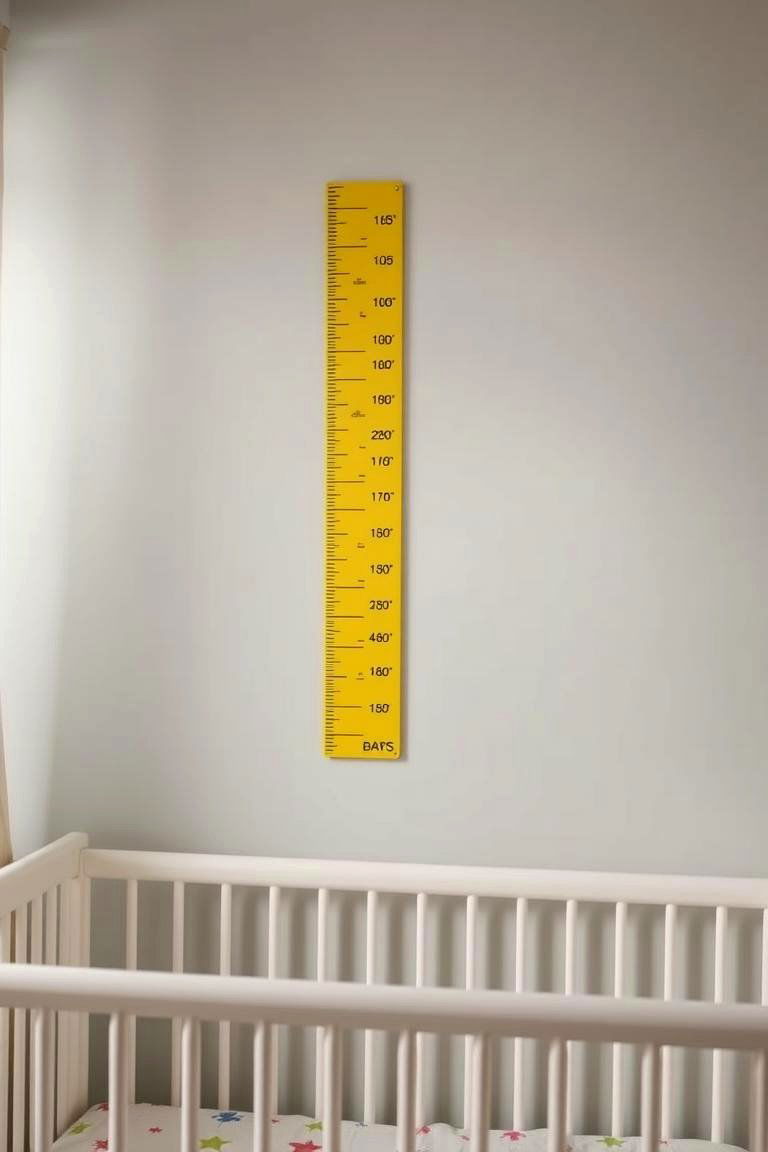 Yellow Growth Chart - 24 Yellow Nursery Ideas