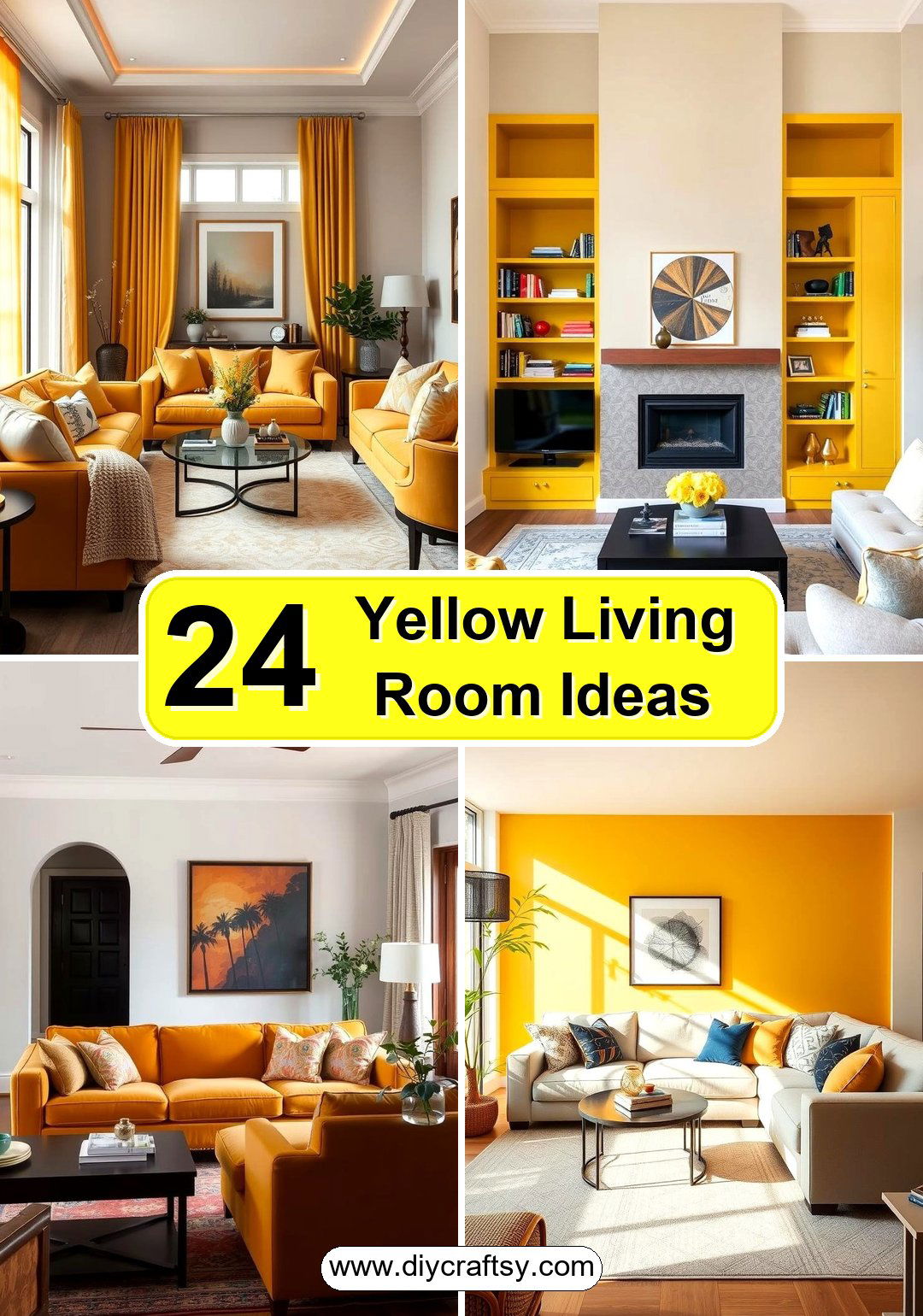 Yellow Living Room Ideas