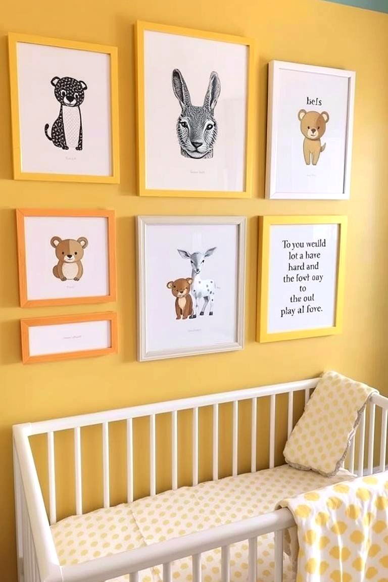 Yellow Wall Art - 24 Yellow Nursery Ideas
