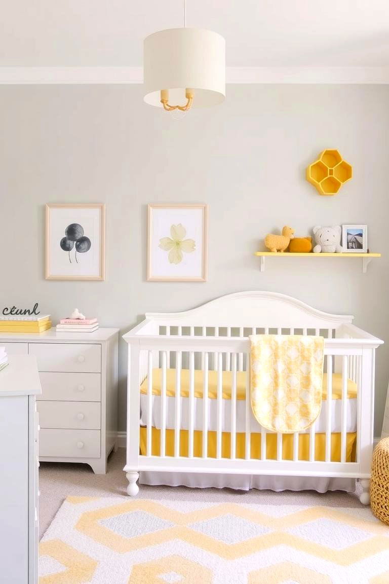 Yellow and Gray Color Scheme - 24 Yellow Nursery Ideas